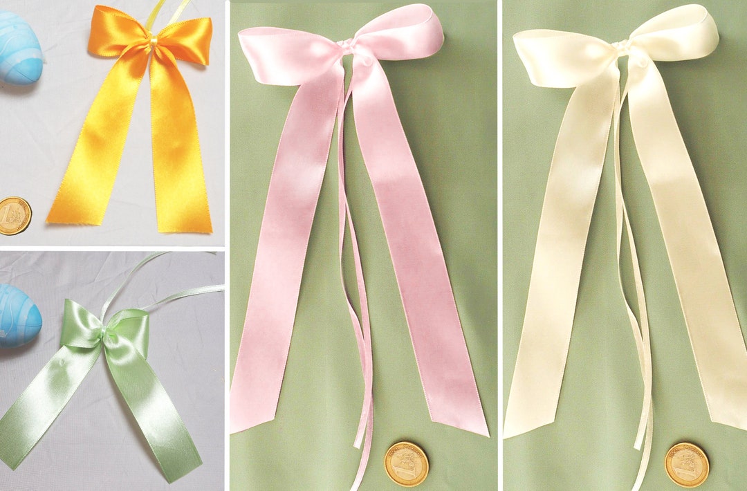 10 Loops Mini-midi-maxi Made of Satin Ribbon Decoration Finished Loops ...