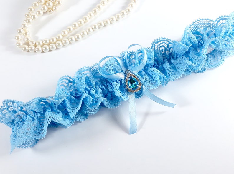 Strumpfband in S, M od XXL-Gr Beschriftung Altrosa Nachtblau Hellblau Lila Schwarz Royal blau Hochzeitsmode Brautschmuck 11