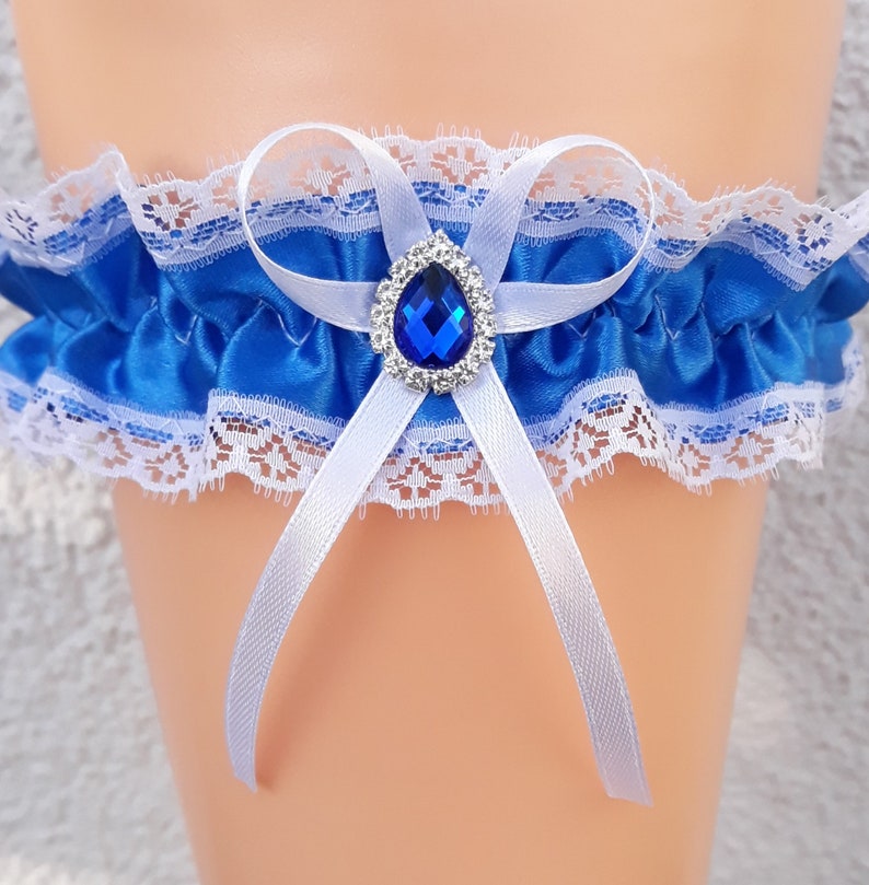 Strumpfband in S, M od XXL-Gr Beschriftung Altrosa Nachtblau Hellblau Lila Schwarz Royal blau Hochzeitsmode Brautschmuck 12