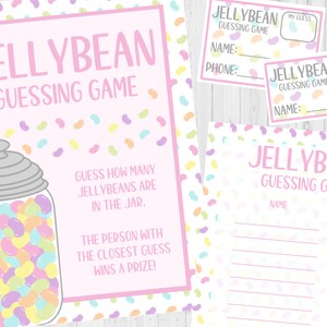DOWNLOAD IMMEDIATO Indovina quanti Jellybeans stampabili - Gioco di indovinare il barattolo di Pasqua - Gioco di indovinare Jellybean di Pasqua stampabile - Gioco per bambini di Pasqua