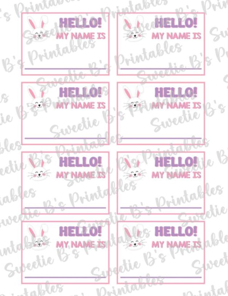 INSTANT DOWNLOAD What's Your Bunny Name Printable - Easter Party Game ...