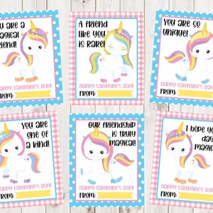 INSTANT DOWNLOAD - Unicorn Valentine Card Printable - Kids Printable Valentine Card - Cute Unicorn Valentine - Valentine Printable