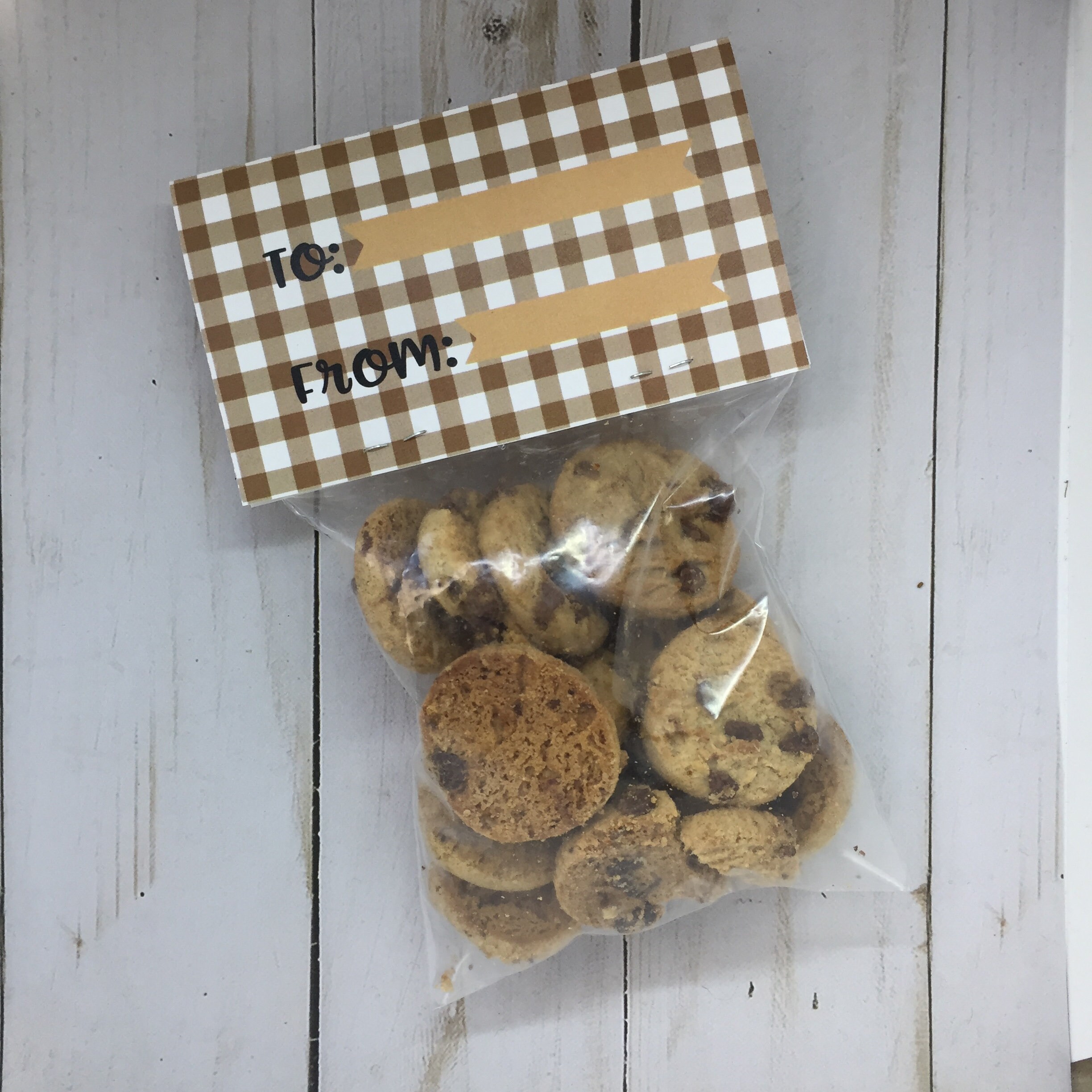 INSTANT DOWNLOAD Cookie Treat Bag Back to School Treat Bag Etsy UK