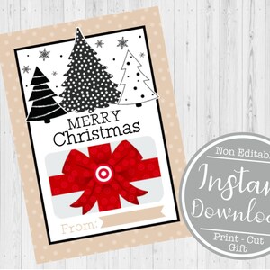 INSTANT DOWNLOAD - Thank You Gift Card Printable - Gift Card Holder - Thank You Card - Target Gift Card - Teacher Appreciation Gift