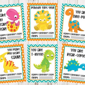 INSTANT DOWNLOAD - Dinosaur Valentine Card Printable - Kids Printable Valentine Card - Cute Dinosaur Valentine - Valentine Printable