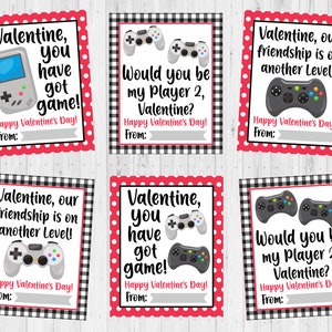 TÉLÉCHARGEMENT INSTANTANÉ - Gamer Valentine Card Imprimable - Carte Valentine imprimable pour enfants - Cute Gamer Valentine - Valentine Imprimable