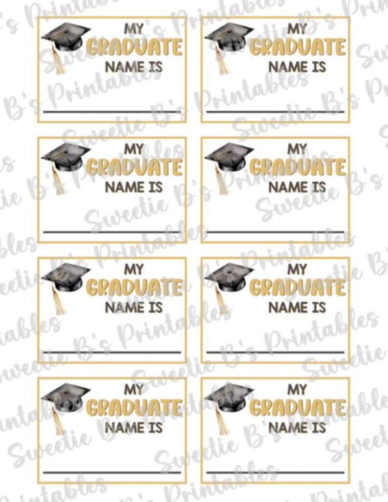 INSTANT DOWNLOAD What's Your Graduate Name Printable - Graduation Party ...