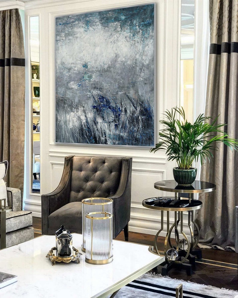 Modern Neutral Framed Abstract Wall Art Texture Minimalist Etsy