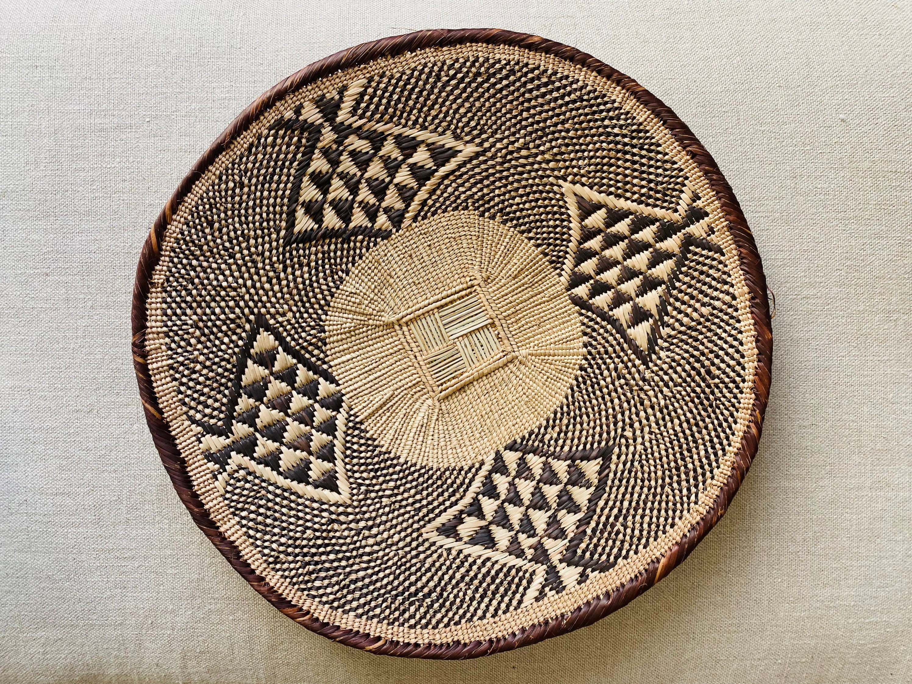 Véritables Panier Muraux Batonga, Art Africain, Déco Panier Mural