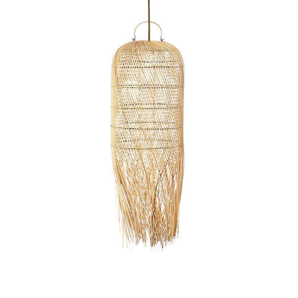 Suspension Squid Black - Luminaire Noir en Rotin