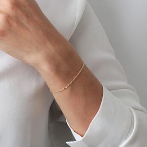 Dainty bracelet, gold bracelet, everyday bracelet, women bracelet, silver bracelet, thin bracelet, sterling silver, layered bracelet