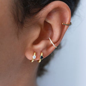 Huggie hoops, silver earrings, everyday hoops, bridesmaid gift, gold hoop, earring set, gift for her, bridal jewelry, mini hoop, gold plated