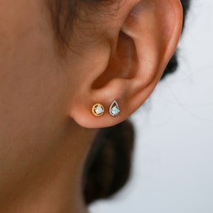 Opal earrings, tiny studs, gold earrings, elegant studs, dainty earrings, sterling silver, bridal earrings, earrings set, everyday studs
