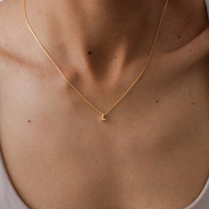 Collar con letras, collar minimalista, plata de ley, collar con inicial, collar de oro, collar con nombre, collar de plata, collar personalizado, regalo