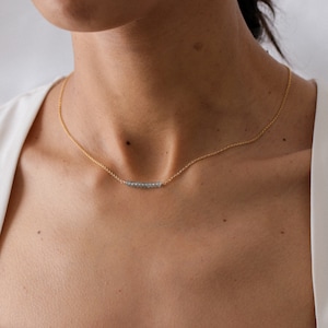 Natural aquamarine necklace, minimalist necklace, boho necklace, 14k gold filled, aquamarine jewelry, bridesmaid gift, sterling silver