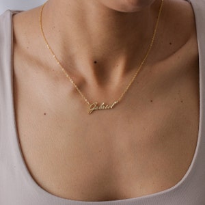 Collier prénom personnalisé, collier minimaliste, collier délicat prénom, collier or, collier fête des mères, cadeau femmes, cadeau maman image 5