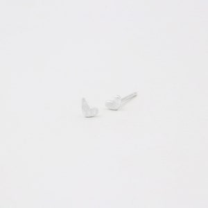 May include: A pair of silver heart-shaped stud earrings.