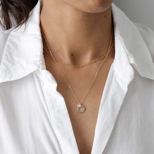 Collar piedra de nacimiento, collar inicial, piedra natural, collar minimalista, collar para ofrecer, collar de oro delicado, collar de cristal