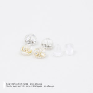 Puces d'oreilles, petites boucles d'oreilles, argent massif, puces minuscules, puces minimalistes, clous d'oreilles, puces cristal image 8