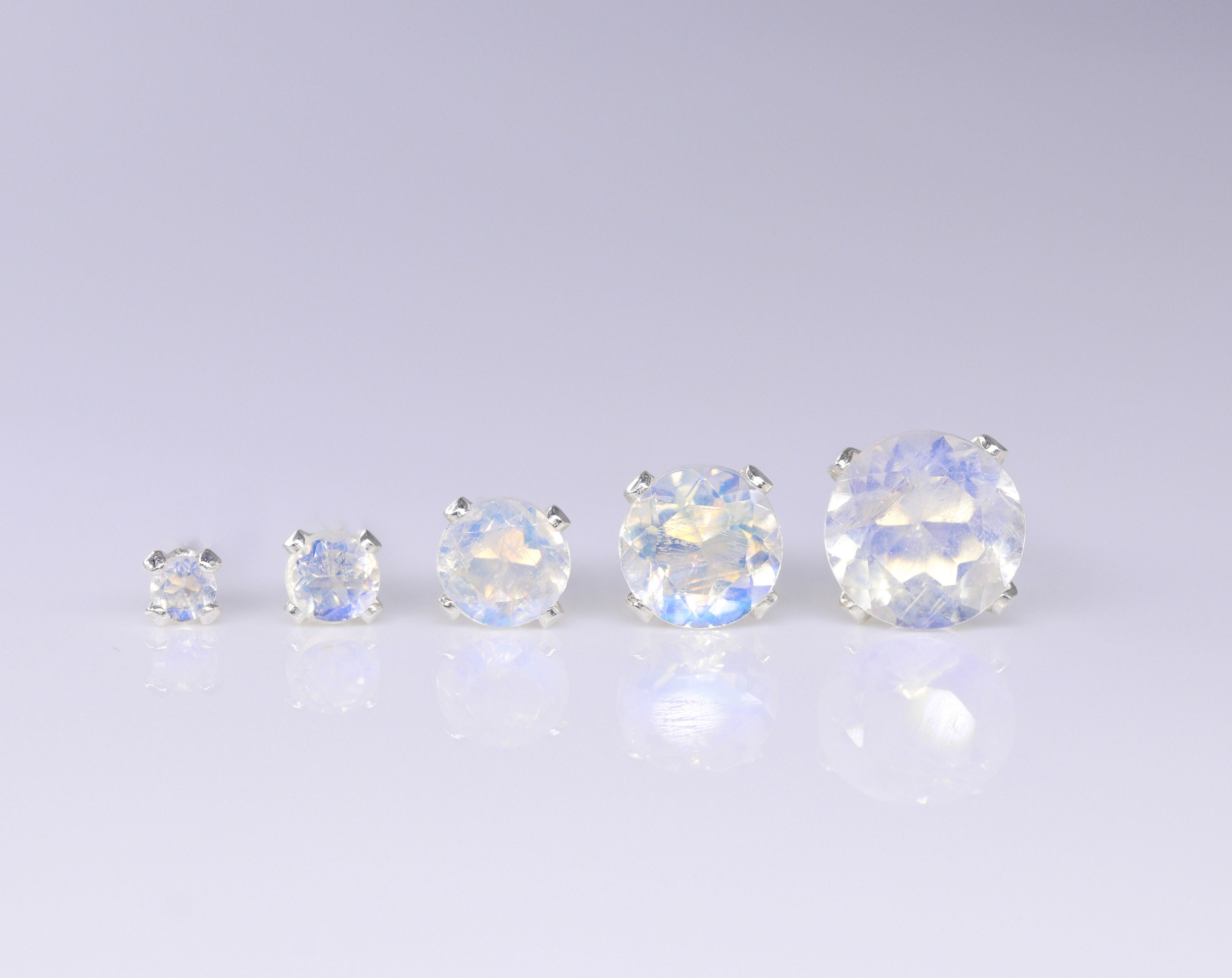 Boucles D'Oreilles Imposantes En Argent 925 Avec Pierre De Lune - Magnifiques Et Neufes