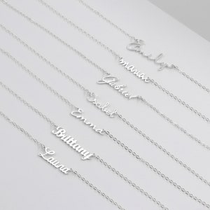 Collier prénom personnalisé, collier minimaliste, collier délicat prénom, collier or, collier fête des mères, cadeau femmes, cadeau maman image 6