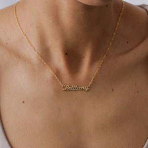 Collier prénom personnalisé, collier minimaliste, collier délicat prénom, collier or, collier fête des mères, cadeau femmes, cadeau maman image 7