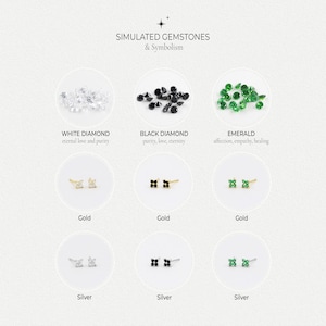 Ensemble boucles d'oreilles, boucles minimalistes, petite boucles, anneau oreille, argent massif, boucles diamant, puces d'oreilles image 3