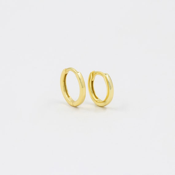 Boucles D'oreilles Créoles En Argent 925 - Bijoux Mixtes 1,4 Cm, Neuf Avec étiquette