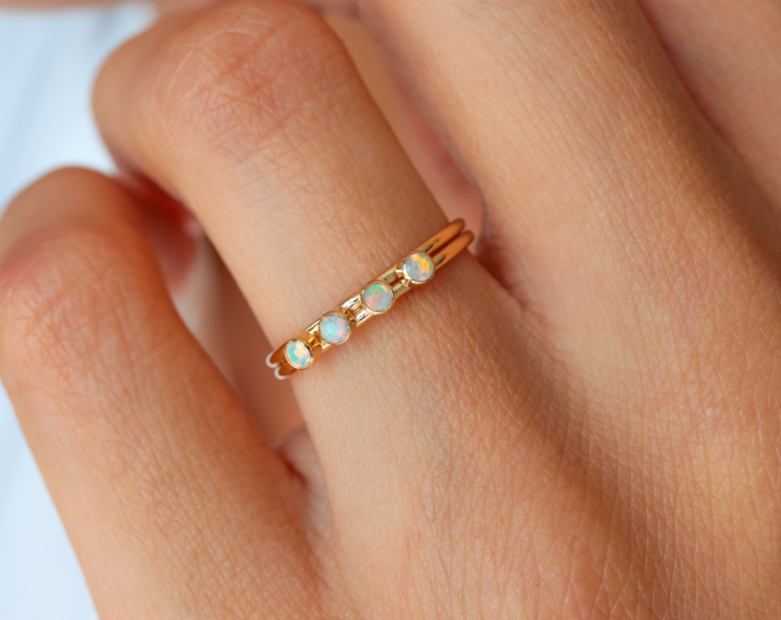 Goldfilled Opal Ring - Etsy