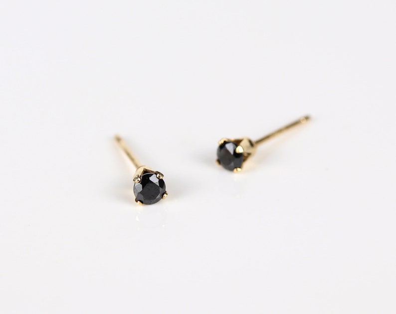 3mm 14k gold stud earrings