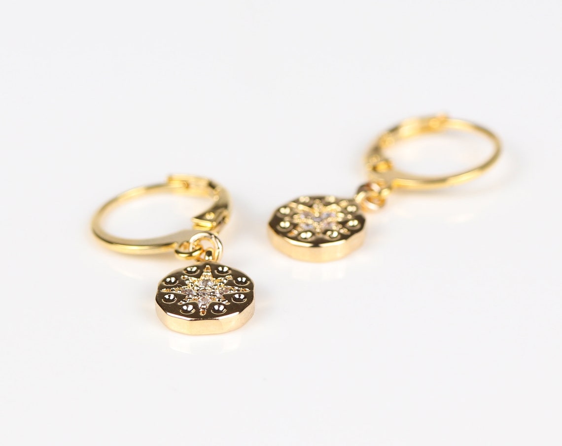 ALEXCRAFT Boucles D'oreilles à Tige En Or - Petites Boucles D