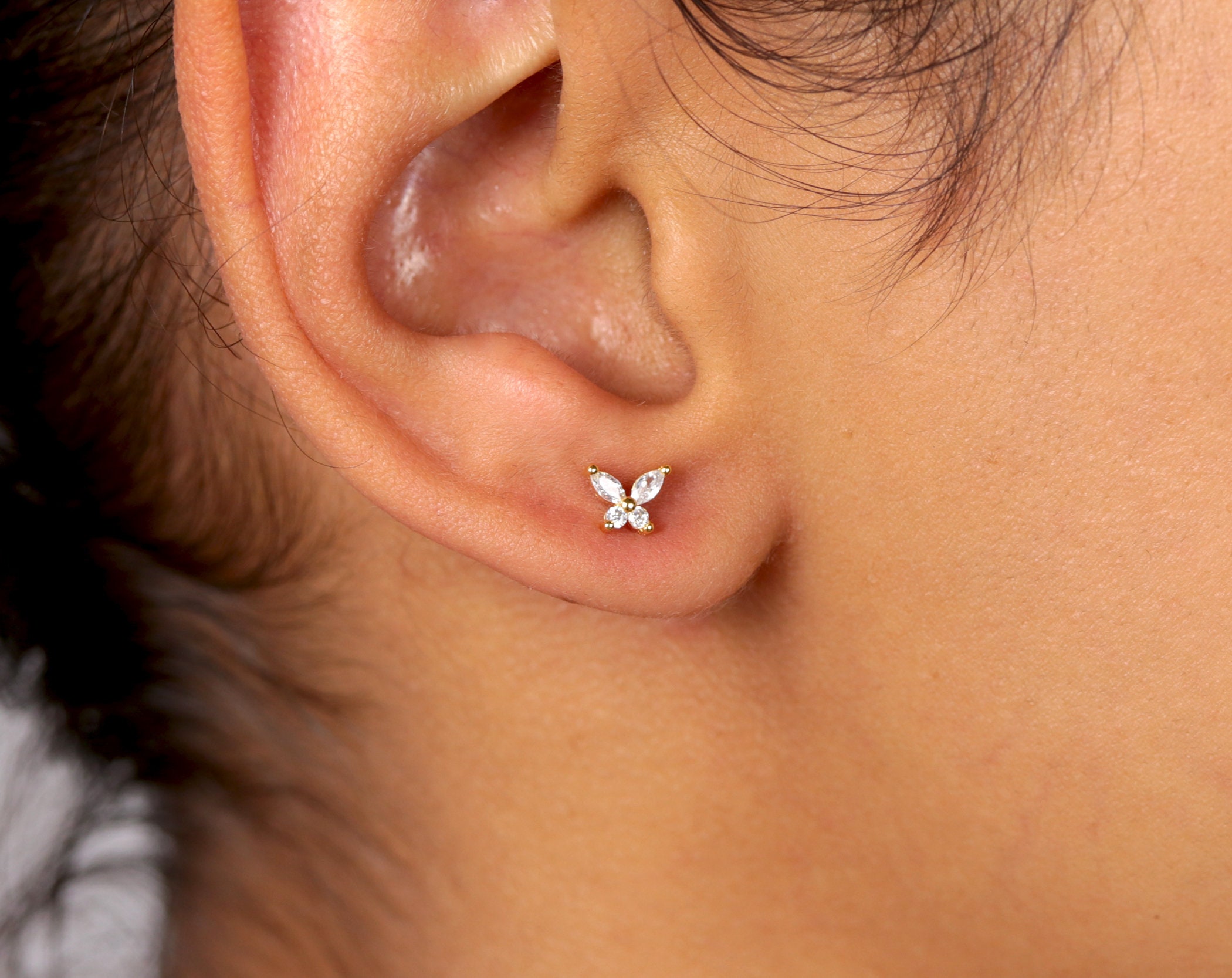 Heavy Earring Backs 4.5x5.5mm Gold Filled (Pair)