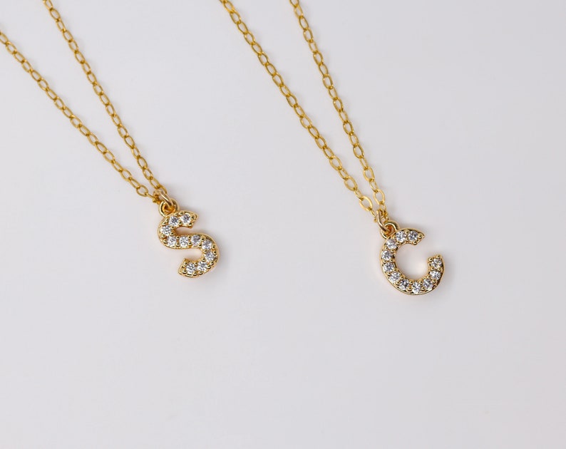 Initial Necklace for Women Letters Necklace Personalized Etsy