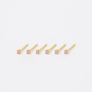 Pink studs, minimalist earrings, gold studs, silver earrings, sterling silver, tiny studs, simple earrings, studs earrings, women earrings