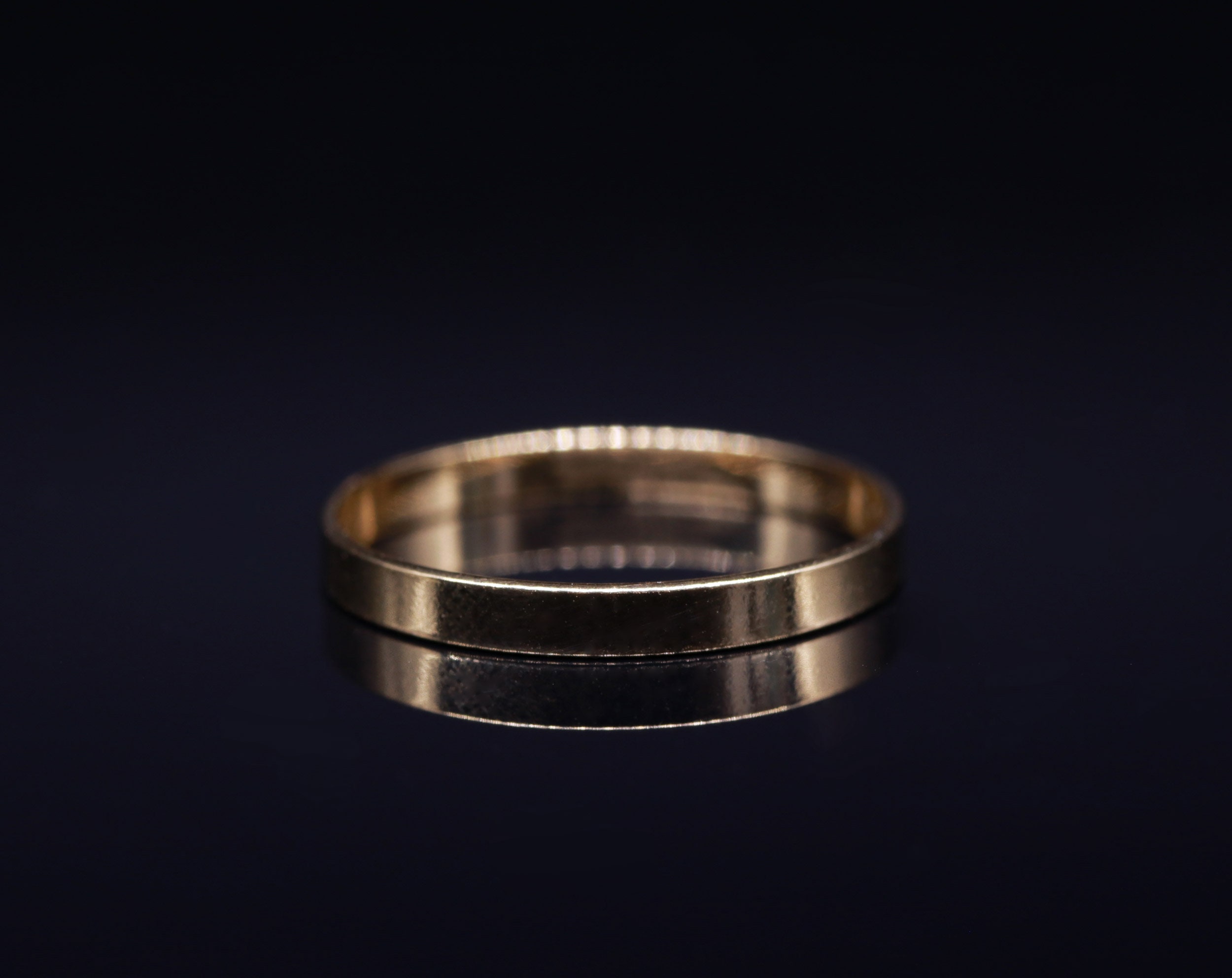 Plain Gold Ring Gold Filled Band Minimalist Ring 14k Gf Etsy