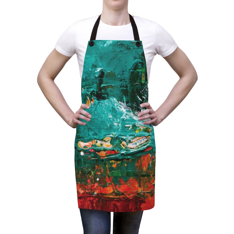 Artist Apron Abstract Art Apron Painting Apron Art Smock Etsy