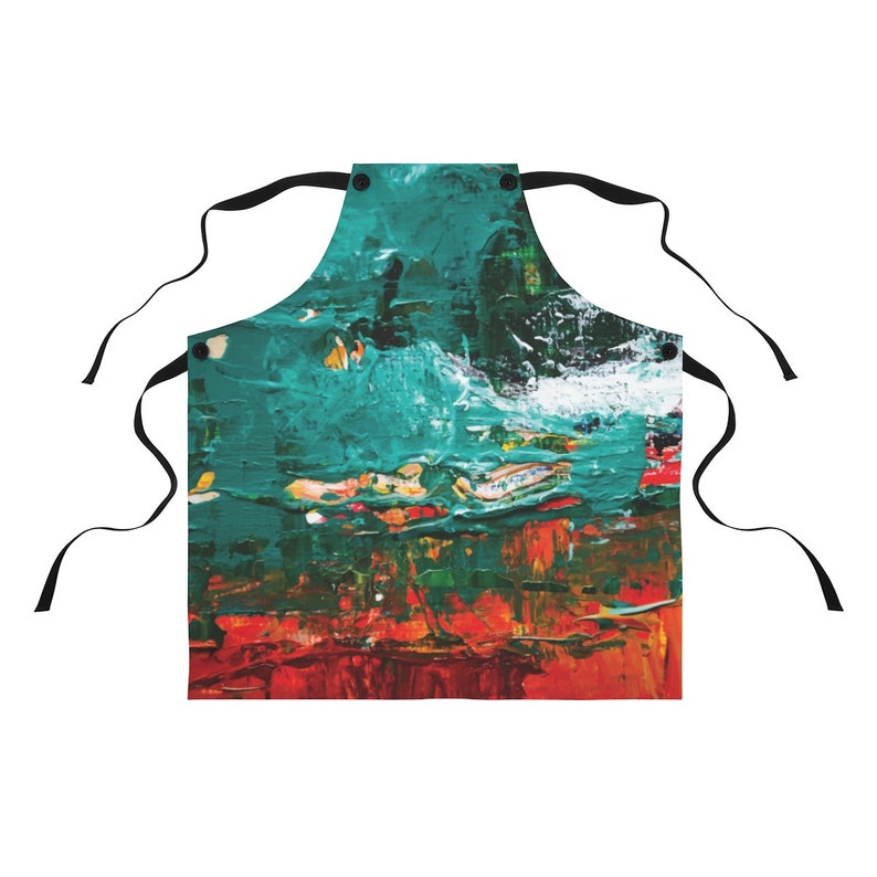 Artist Apron Abstract Art Apron Painting Apron Art Smock Etsy