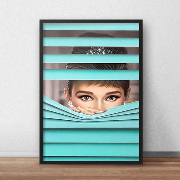 Audrey Hepburn movie poster Audrey Hepburn print art Audrey Hepburn poster Audrey Hepburn photo Audrey Hepburn photograph