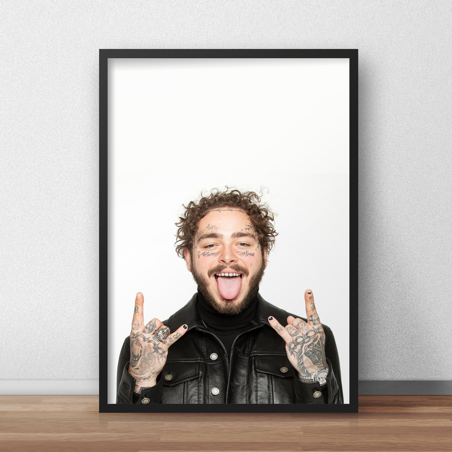 Post Malone Print Poster American Rapper Post Malone Rock Etsy