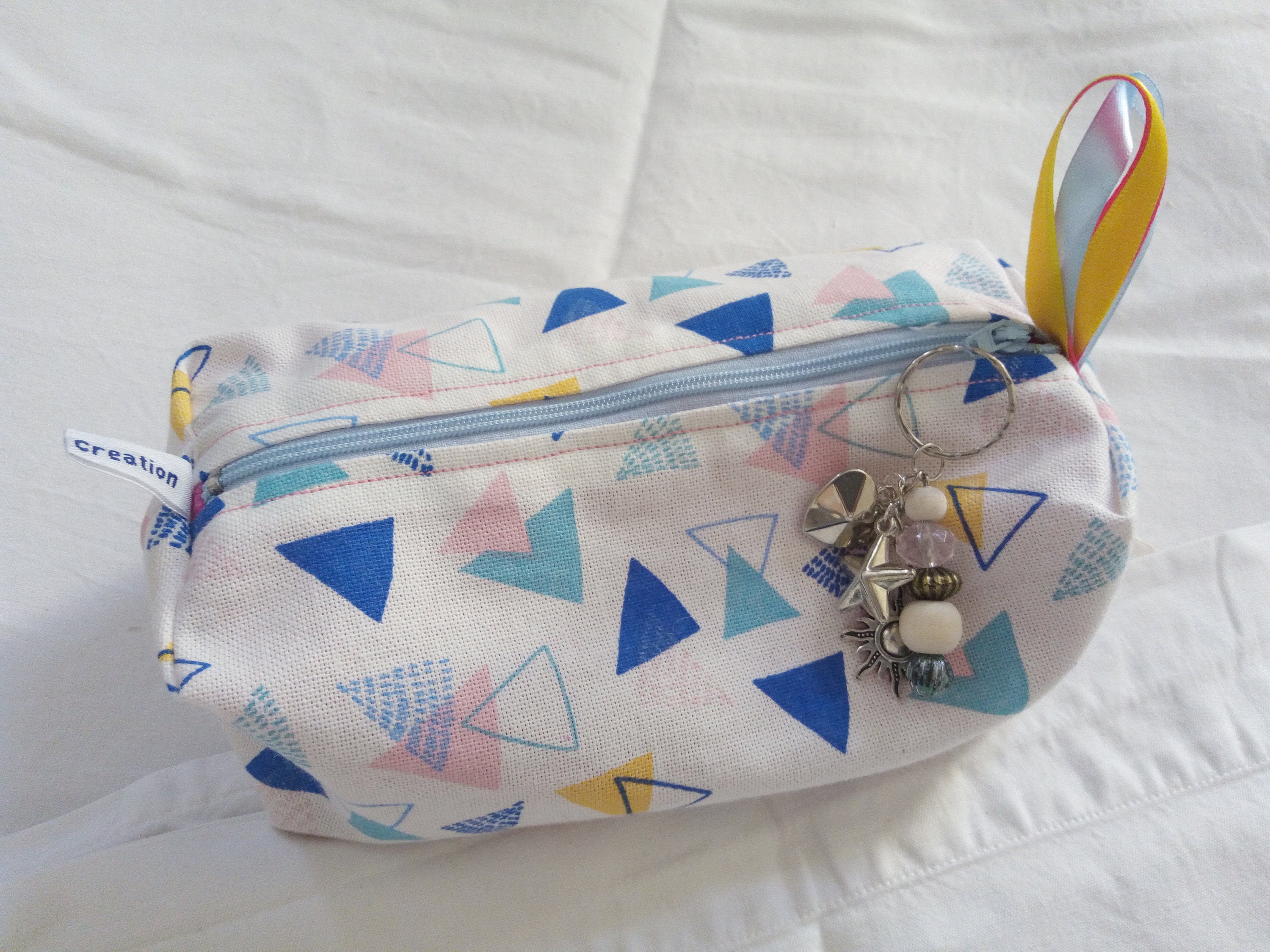Trousse Carrée Handmade -Triangle-