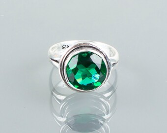 Exquisite Ring Size 9, Gemstone Ring, Cocktail Ring, 925 Sterling Silver Jewelry, Engagement Gift, Ring For Her