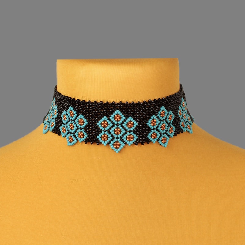 Seed Bead Choker Etsy