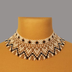 Bead necklace for woman, Bride necklace for wedding day, Unique statement necklace, Handmade bead jewelry