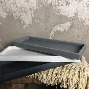 Concrete Tray | Decorative Tray | Rectangle Tray | Serving Tray | Concrete Décor