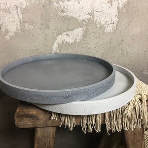 Concrete Circular Tray | Decorative Tray | Serving Tray | Circular Tray