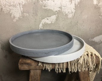 Concrete Circular Tray | Decorative Tray | Serving Tray | Circular Tray