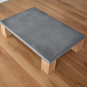 Coffee Table | Concrete Table with Wooden Legs | Table Top | Concrete Coffee Table | Coffee Table Top