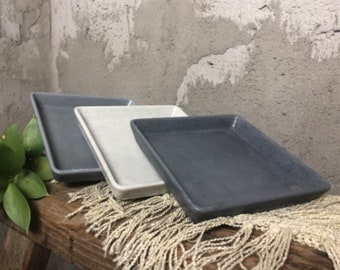 Decorative Tray | Concrete Tray | Serving Tray | Square Tray | Modern Tray | Table Décor | Scandinavian Style