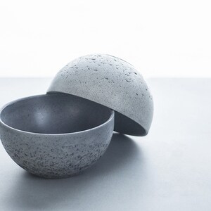 Concrete Serving Bowl Decorative Bowl Fruit Bowl Small Bowl Table Decor Concrete Decor image 7