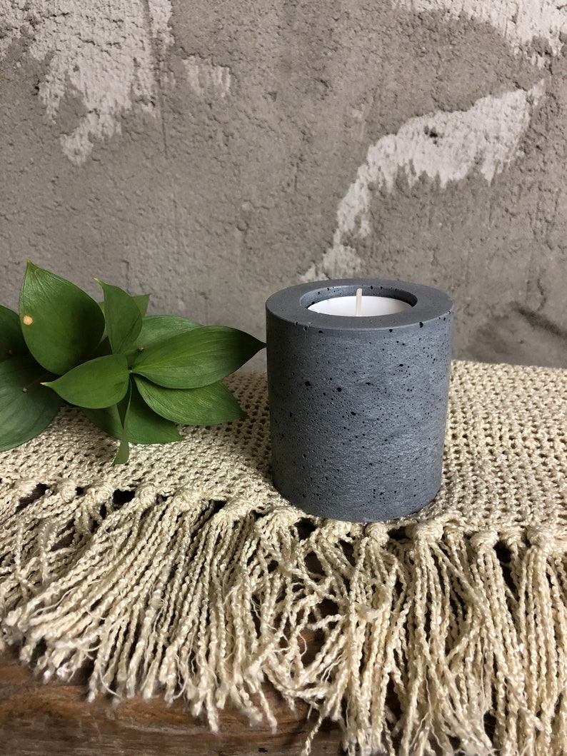 Concrete Candle Holder Candle Holder Candle Stick Holder Etsy